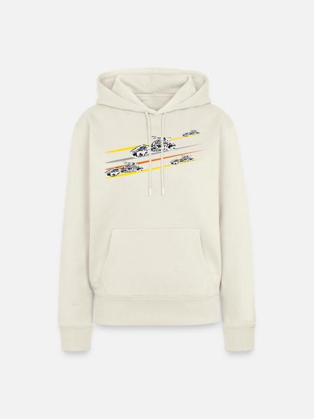 Motorrad Chopper - Frauen Premium Bio Hoodie - Naturweiß