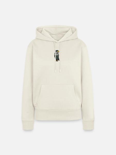 Adler - Frauen Premium Bio Hoodie - Naturweiß