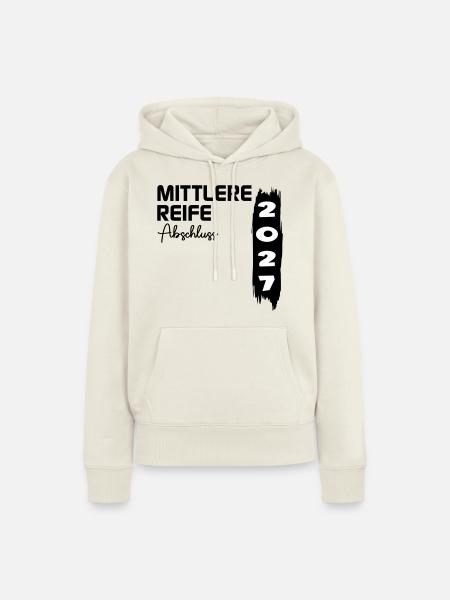 Mittlere Reife 2027, Abschluss - Frauen Premium Bio Hoodie - Naturweiß