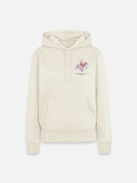 Hymenocera picta – Harlekingarnele - Frauen Premium Bio Hoodie - Naturweiß