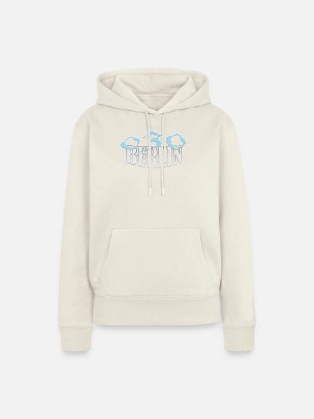 Berlin 030 Shirt exklusive - Frauen Premium Bio Hoodie - Naturweiß