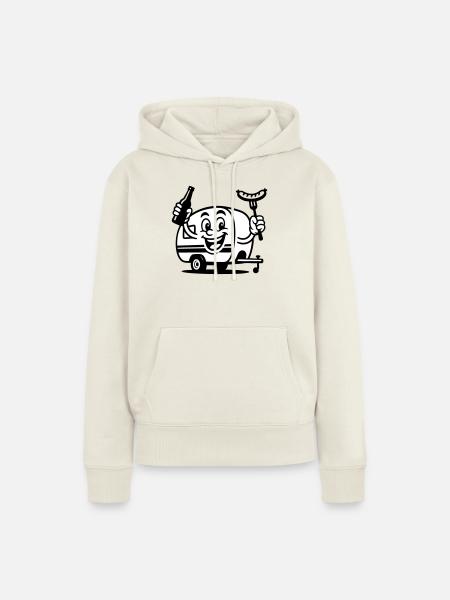 Its Camping Time - Frauen Premium Bio Hoodie - Naturweiß
