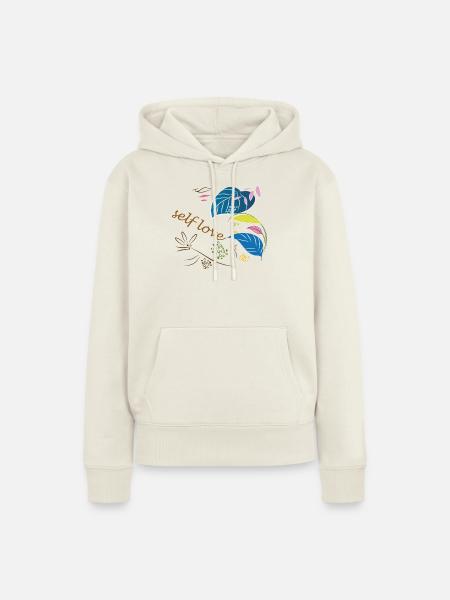 Selbstliebe - Frauen Premium Bio Hoodie - Naturweiß