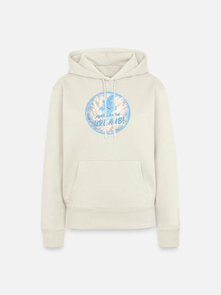Hurra endlich Urlaub Urlaubszeit Urlaubstimmung - Frauen Premium Bio Hoodie - Naturweiß