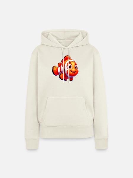 Clownfisch - Frauen Premium Bio Hoodie - Naturweiß