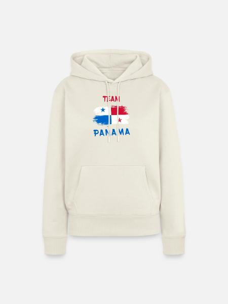 Team Panama / Flagge - Frauen Premium Bio Hoodie - Naturweiß