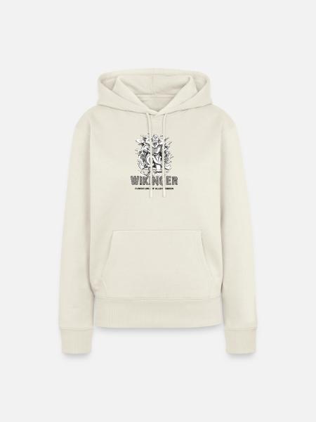 Wikinger Design - Frauen Premium Bio Hoodie - Naturweiß