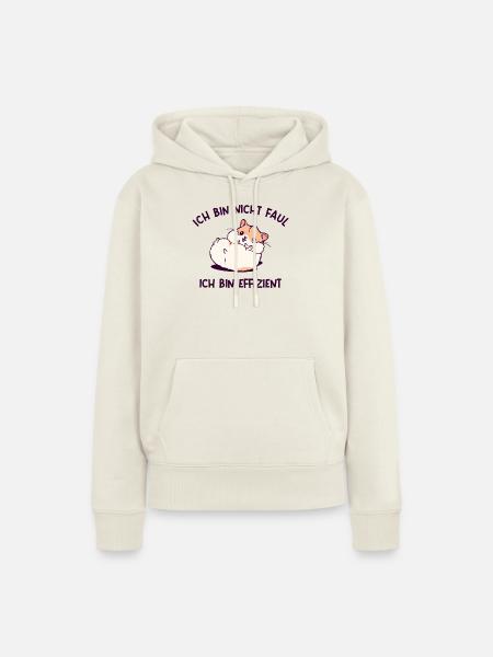 Haustiere Hamster Statement Lieblingstier Tiere - Frauen Premium Bio Hoodie - Naturweiß