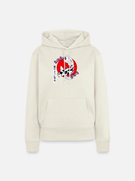 KOI - Frauen Premium Bio Hoodie - Naturweiß