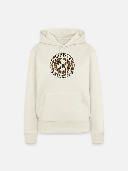 Zimmerer Zunftzeichen - Frauen Premium Bio Hoodie - Naturweiß