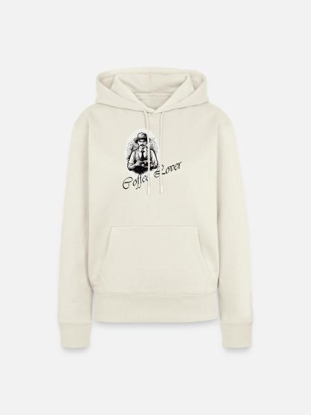 Coffee Lover - Frauen Premium Bio Hoodie - Naturweiß