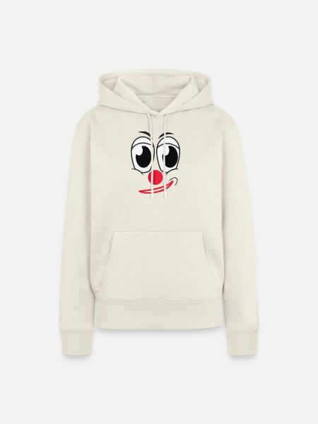 Clown - Frauen Premium Bio Hoodie - Naturweiß