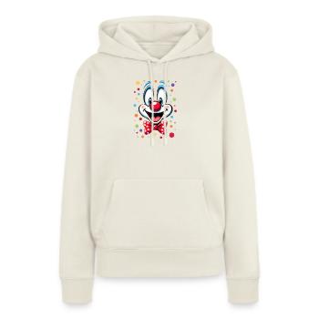 Déguisement de clown de carnaval Carnaval Carnaval - Sweat à capuche Premium bio Femme - blanc cassé - Devant - Selfina (174cm)