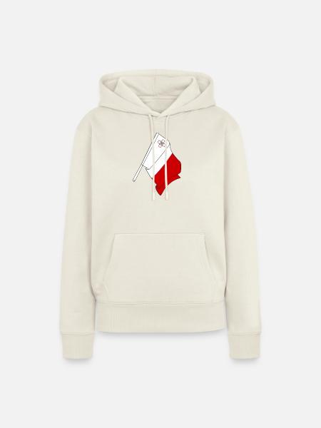 Flagge von Malta - Frauen Premium Bio Hoodie - Naturweiß