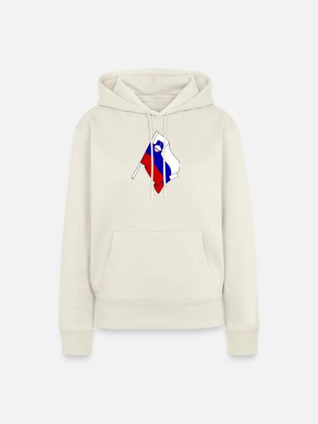 Flagge Slowenien - Frauen Premium Bio Hoodie - Naturweiß