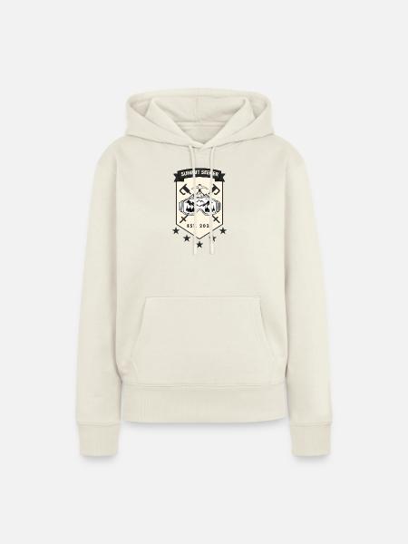 Summit Seeker Skiabzeichen - Frauen Premium Bio Hoodie - Naturweiß