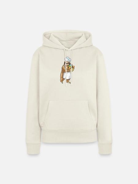 Faultier Ostern Backen - Frauen Premium Bio Hoodie - Naturweiß