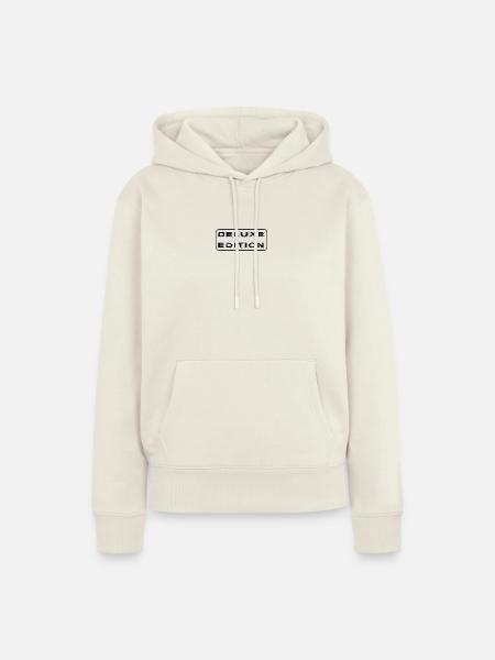 Deluxe Edition hübsch extra - Frauen Premium Bio Hoodie - Naturweiß