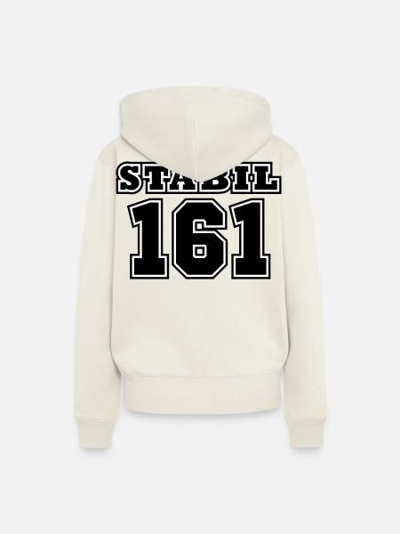 STABIL 161 - FOOTBALL - Frauen Premium Bio Hoodie - Naturweiß