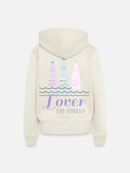 Stay hydrated - Frauen Premium Bio Hoodie - Naturweiß