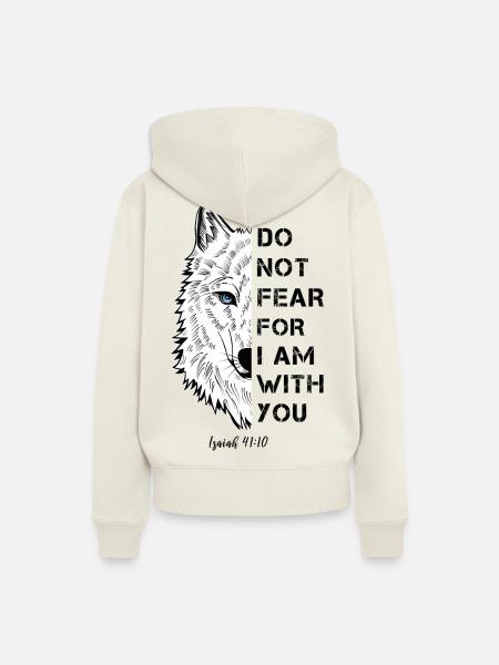 Religiöses Zitat - Frauen Premium Bio Hoodie - Naturweiß
