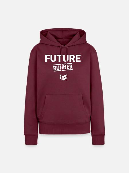 Fußball Soccer - Frauen Premium Bio Hoodie - Burgunderrot