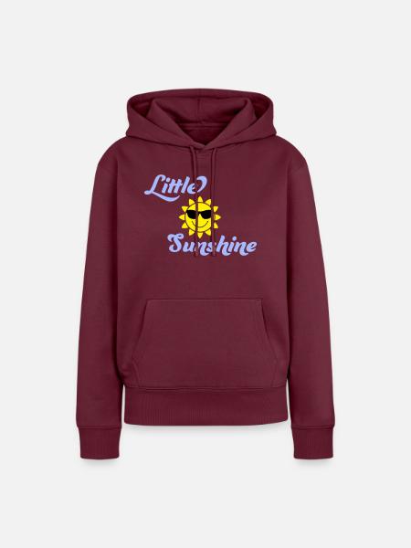 Little Sunshine - Frauen Premium Bio Hoodie - Burgunderrot