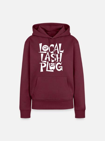 Deine Lash-Expertin - Frauen Premium Bio Hoodie - Burgunderrot