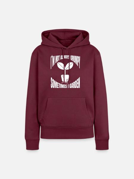 Hobbygärtner Garten Gärtner Obstgarten Geschenk - Frauen Premium Bio Hoodie - Burgunderrot