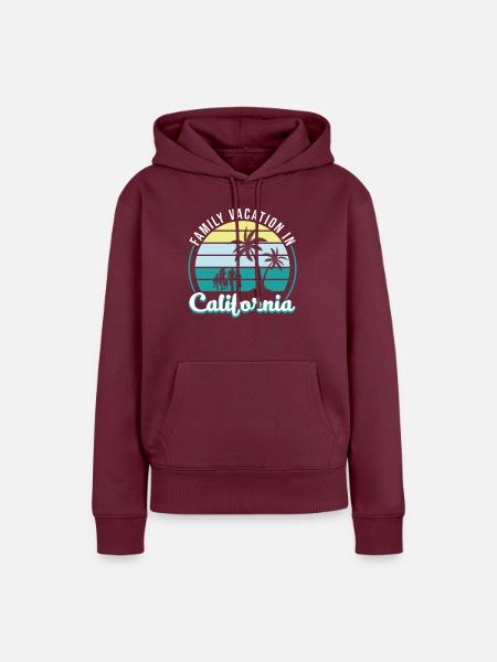 Family Vacation - Frauen Premium Bio Hoodie - Burgunderrot