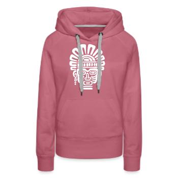 Inka Kultur, Lateinamerika - Frauen Premium Bio Hoodie - Malve - Vorne - Isabella (175cm)
