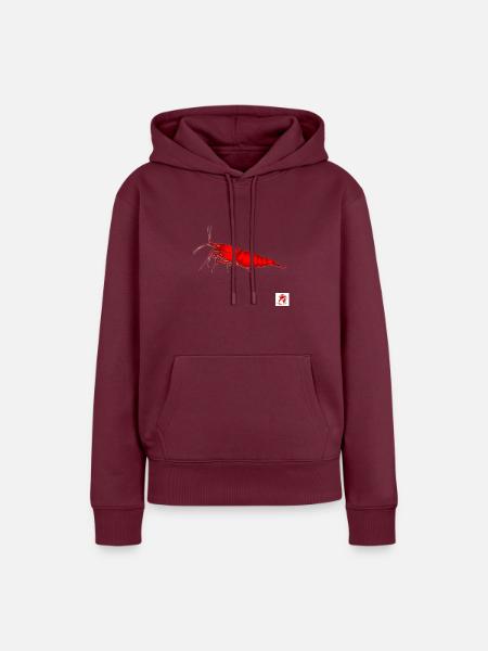 1000182176 - Frauen Premium Bio Hoodie - Burgunderrot