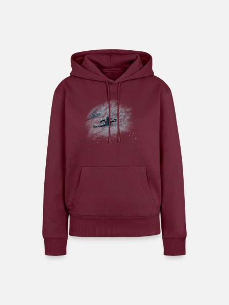Snowpow - Frauen Premium Bio Hoodie - Burgunderrot