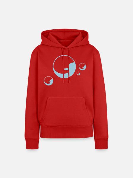 Soapbubble Seifenblasen schaum - Frauen Premium Bio Hoodie - Rot