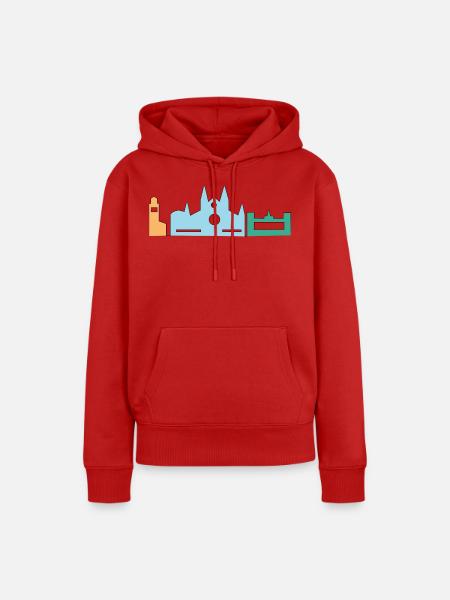 Mallorca Urlaub - Frauen Premium Bio Hoodie - Rot