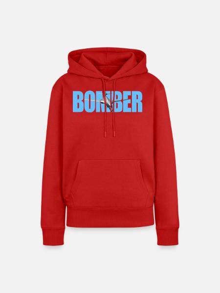 Bomber B-1B Lancer - Frauen Premium Bio Hoodie - Rot