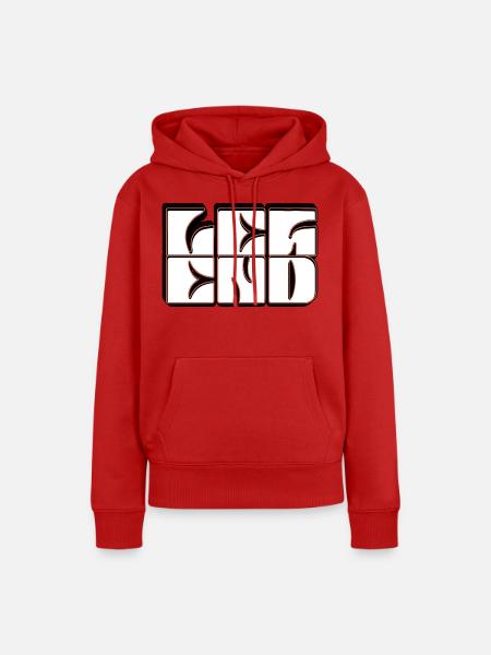Legend Logo - Frauen Premium Bio Hoodie - Rot