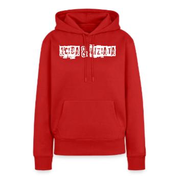Acidic & Stale - Women’s Premium Organic Hoodie - red - Front - Julia (174cm)