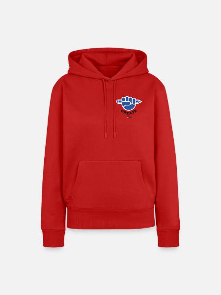 Schaffen! - Frauen Premium Bio Hoodie - Rot