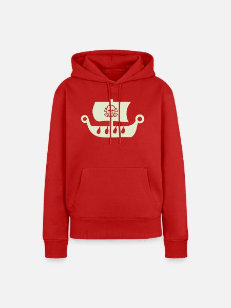 piratenschiff - Frauen Premium Bio Hoodie - Rot