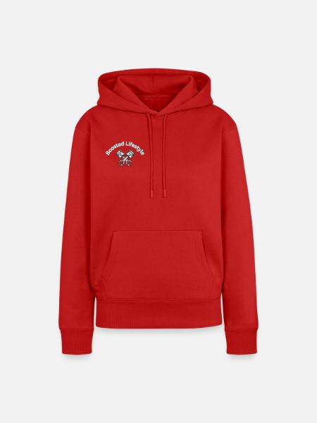 Boosted Lifestyle - Frauen Premium Bio Hoodie - Rot