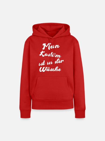 kostüm wäsche - Frauen Premium Bio Hoodie - Rot