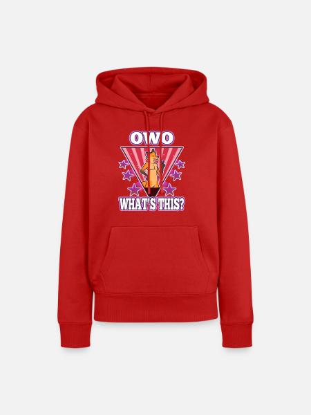 OwO What's This? - Frauen Premium Bio Hoodie - Rot
