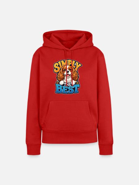 Kavallerier King Charles Spaniel - Frauen Premium Bio Hoodie - Rot