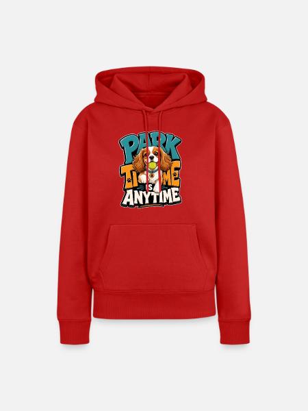 Kavallerier King Charles Spaniel - Frauen Premium Bio Hoodie - Rot