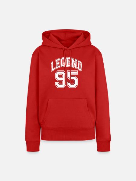 Legend 95 - Frauen Premium Bio Hoodie - Rot