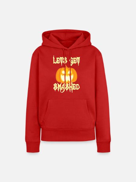 Halloween: Let´s Get Smashed - Frauen Premium Bio Hoodie - Rot