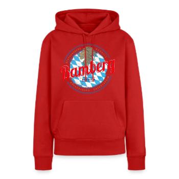 Bamberg in Bayern Vintage Oberfranken Deutschland - Frauen Premium Bio Hoodie - Rot - Vorne - Julia (174cm)