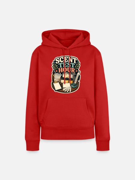 SCENT TEST HOUR - Frauen Premium Bio Hoodie - Rot