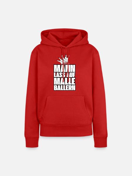 Malle Party Mallorca Junggesellenabschied - Frauen Premium Bio Hoodie - Rot